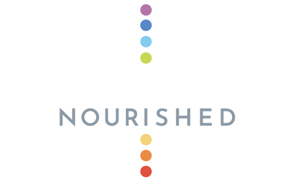 Radically Nourished white logo